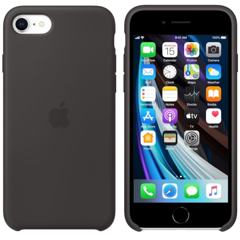 Husa de protectie Apple Silicone pentru iPhone SE (2020),&nbsp;Roz