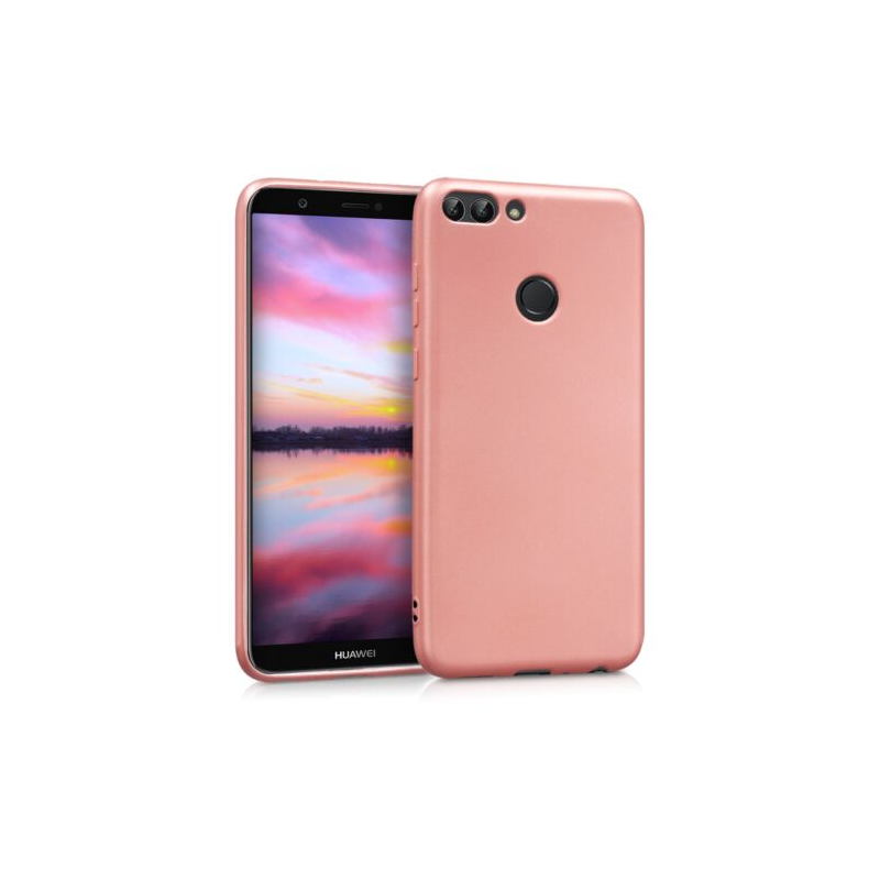 Husa pentru Huawei P Smart/Enjoy 7s, Silicon, Rose Gold, 44431.31 Husa pentru Huawei P Smart/Enjoy 7s, Silicon, Rose Gold, 44431.31