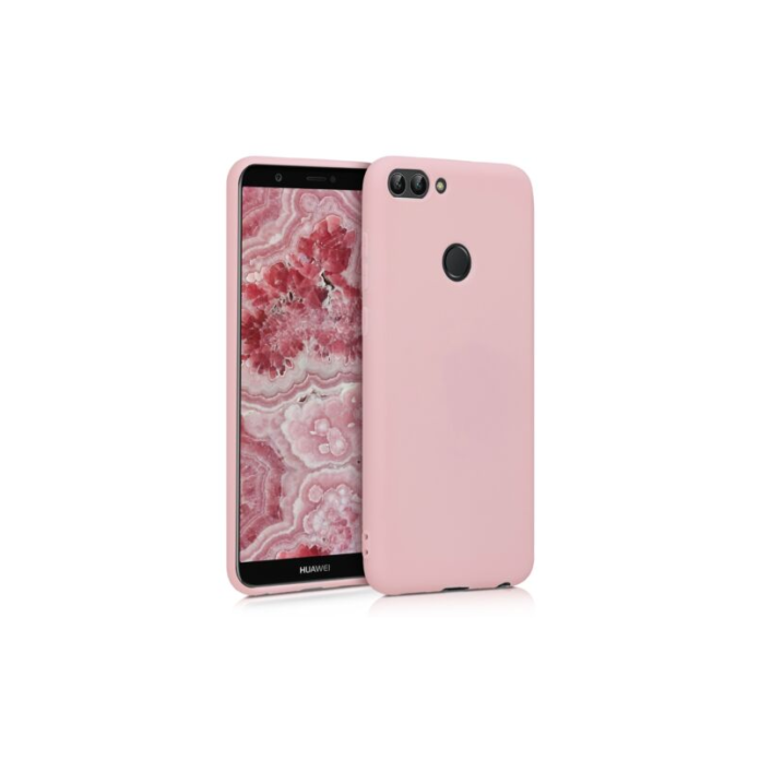 Husa pentru Huawei P Smart/Enjoy 7s, Silicon, Rose Gold, 44124.89 Husa pentru Huawei P Smart/Enjoy 7s, Silicon, Rose Gold, 44124.89