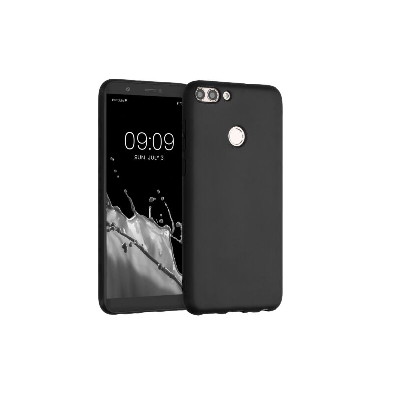 Husa pentru Huawei P Smart/Enjoy 7s, Silicon, Negru, 44124.47 Husa pentru Huawei P Smart/Enjoy 7s, Silicon, Negru, 44124.47