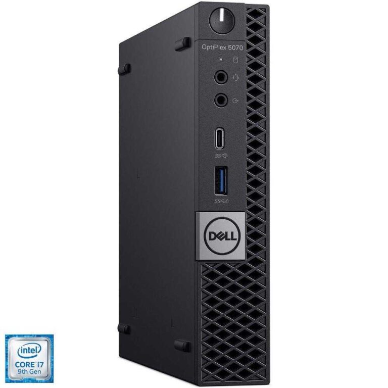 Sistem Desktop PC Dell OptiPlex 5070, Intel® Core&trade; i7-9700T, 8GB DDR4, SSD 256GB, Intel® UHD Graphics, Ubuntu Linux 18.04
