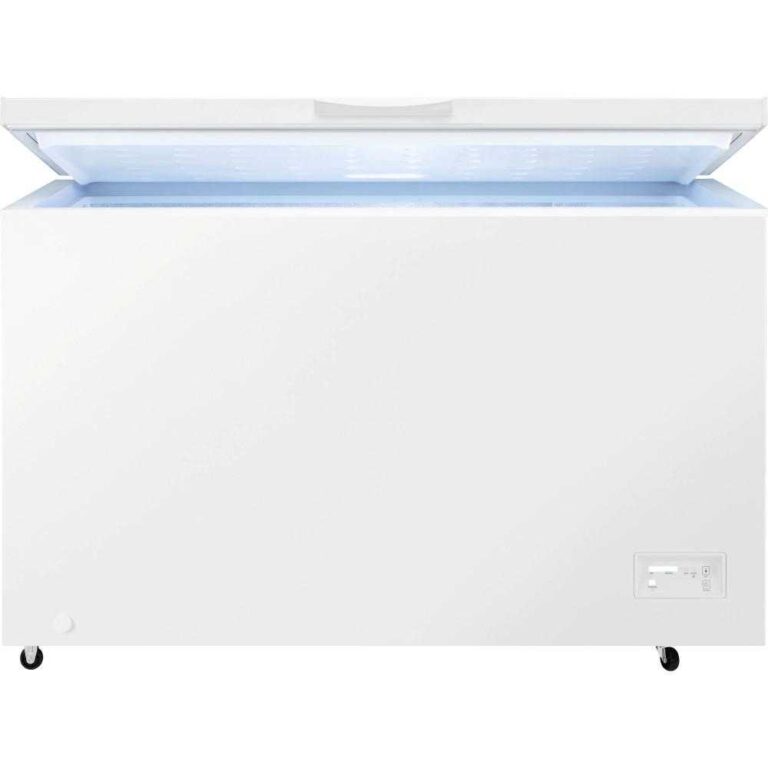 Lada frigorifica Zanussi ZCAN38FW1, 371 l, Control electronic, Lumina interioara, Dezghetare manuala, Display LCD, Clasa F, (clasificare energetica veche Clasa A+), H 84.5 cm, Alb