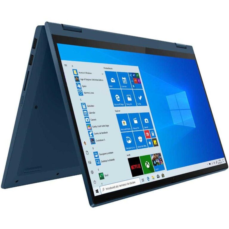 Laptop Lenovo IdeaPad Flex 5 14IIL05, Intel® Core&trade; i5-1035G1, 16GB DDR4, SSD 1TB, Intel® UHD Graphics, Windows 10 Home, Light Teal