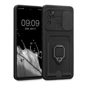 Husa pentru Motorola Moto G60S, Silicon, Negru, Kwmobile, 58137.01 Husa pentru Motorola Moto G60S, Silicon, Negru, Kwmobile, 58137.01