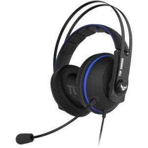 Casti gaming cu microfon Asus TUF H7 Core, Virtual surround 7.1, Negru/Albastru Casti gaming cu microfon Asus TUF H7 Core, Virtual surround 7.1, Negru/Albastru