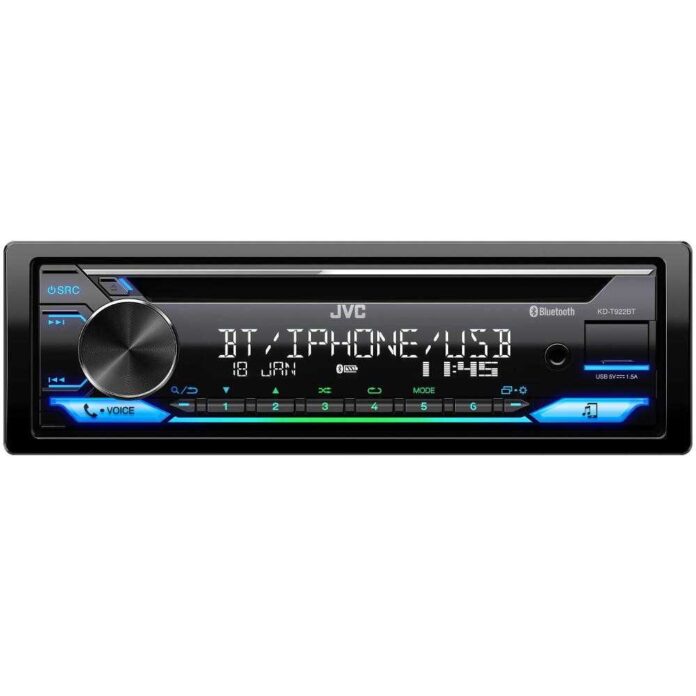 Media Player Auto JVC KD-T922BT, 4 x 50W, USB, AUX, Bluetooth