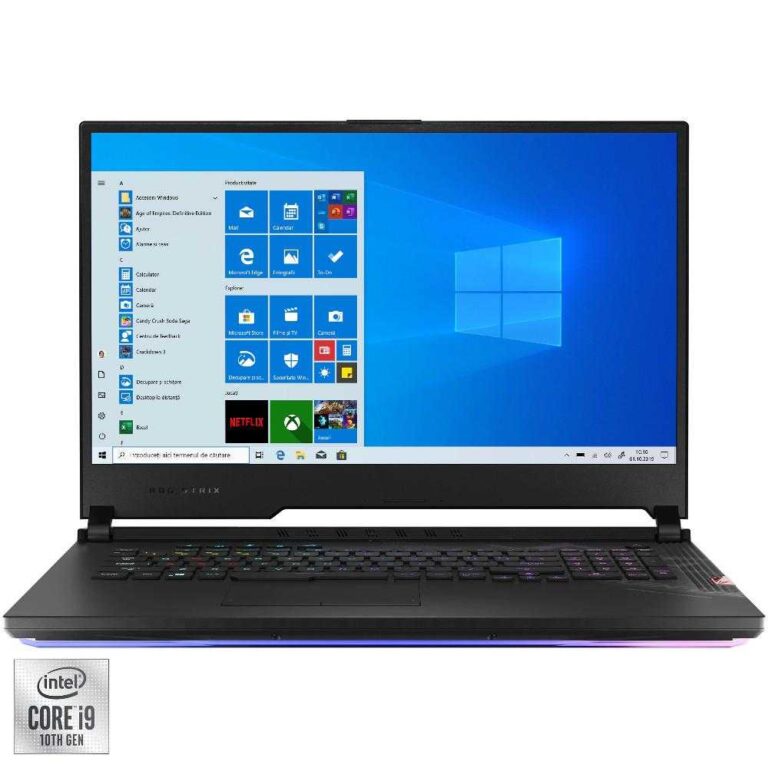 Laptop Gaming Asus ROG Strix Scar 17 G732LWS-HG055T, Intel® Core&trade; i9-10980HK, 16GB DDR4, SSD 512GB, NVIDIA GeForce RTX 2070 SUPER 8GB, Windows 10 Home