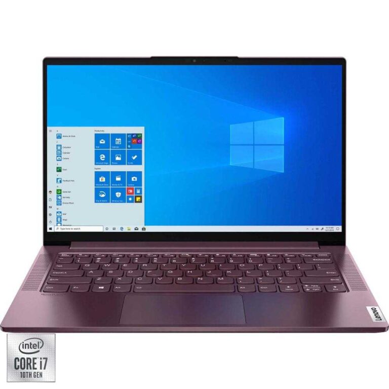 Laptop Lenovo Yoga Slim 7 14IIL05, Intel® Core&trade; i7-1065G7, 16GB LPDDR4X, SSD 512GB, Intel® Iris® Plus Graphics, Windows 10 Home