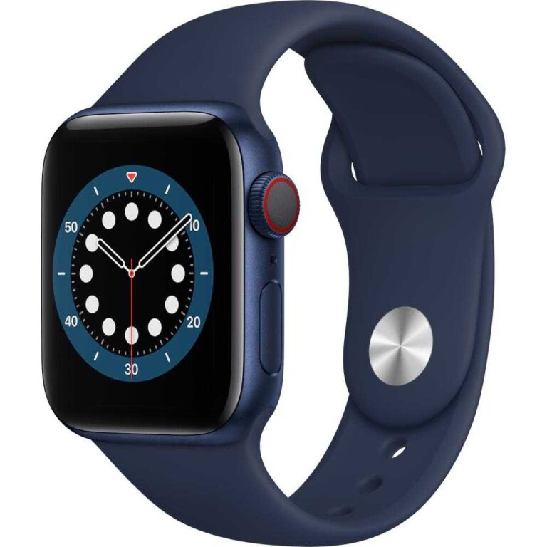 Apple Watch Series 6 GPS + Cellular, 40mm, Space Gray, Aluminium Case, Black Sport Band