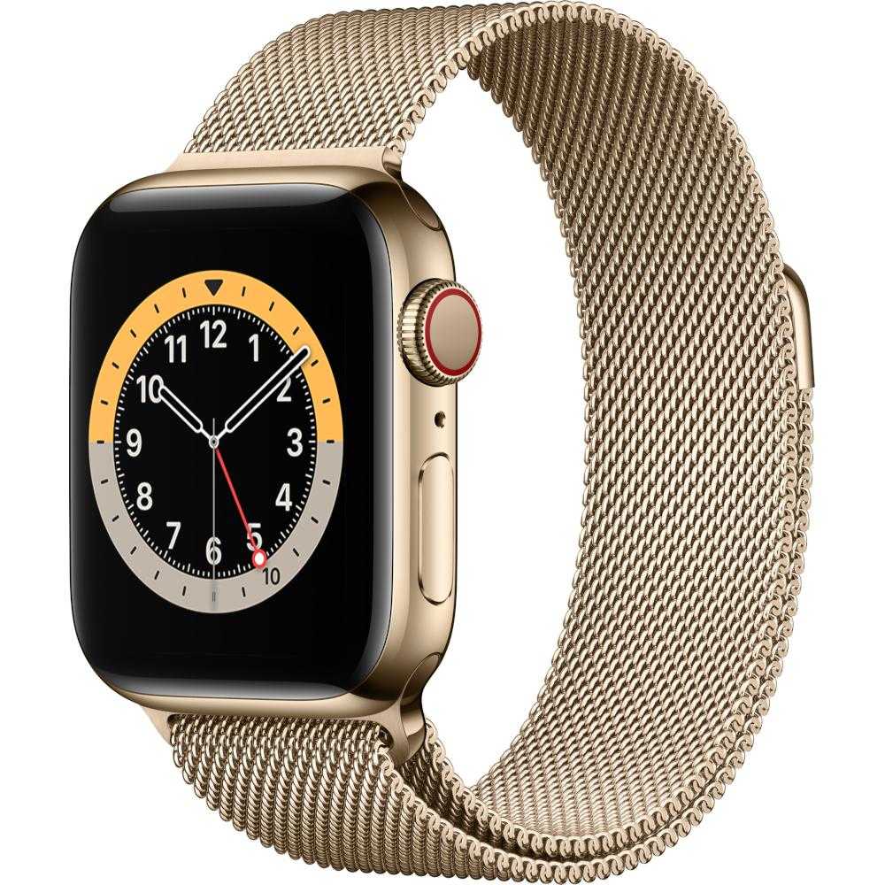 Apple Watch Series 6 GPS + Cellular, 40mm, Silver, Stainless Steel Case, Silver Milanese Loop Apple Watch Series 6 GPS + Cellular, 40mm, Silver, Stainless Steel Case, Silver Milanese Loop