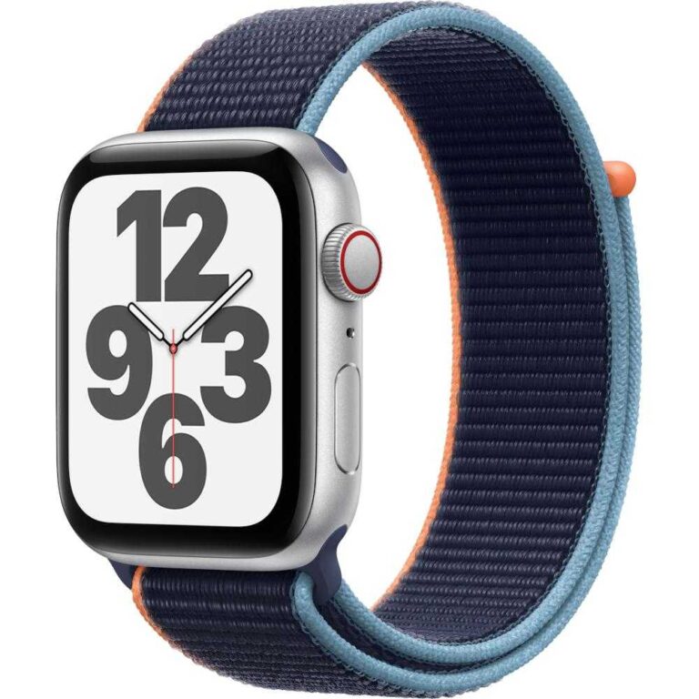 Apple Watch Series SE GPS + Cellular, 44mm, Space Gray, Aluminium Case, Charcoal Sport Loop