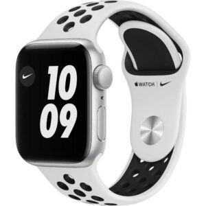Apple Watch Nike SE GPS, 40mm, Silver, Aluminium Case, Pure Platinum/Black Nike Sport Band Apple Watch Nike SE GPS, 40mm, Silver, Aluminium Case, Pure Platinum/Black Nike Sport Band