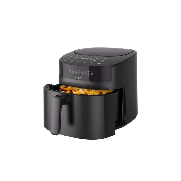 Friteuza cu aer cald Zilan ZLN7999 Negru, putere 1800 W, ecran digital, panou cu comenzi tactile