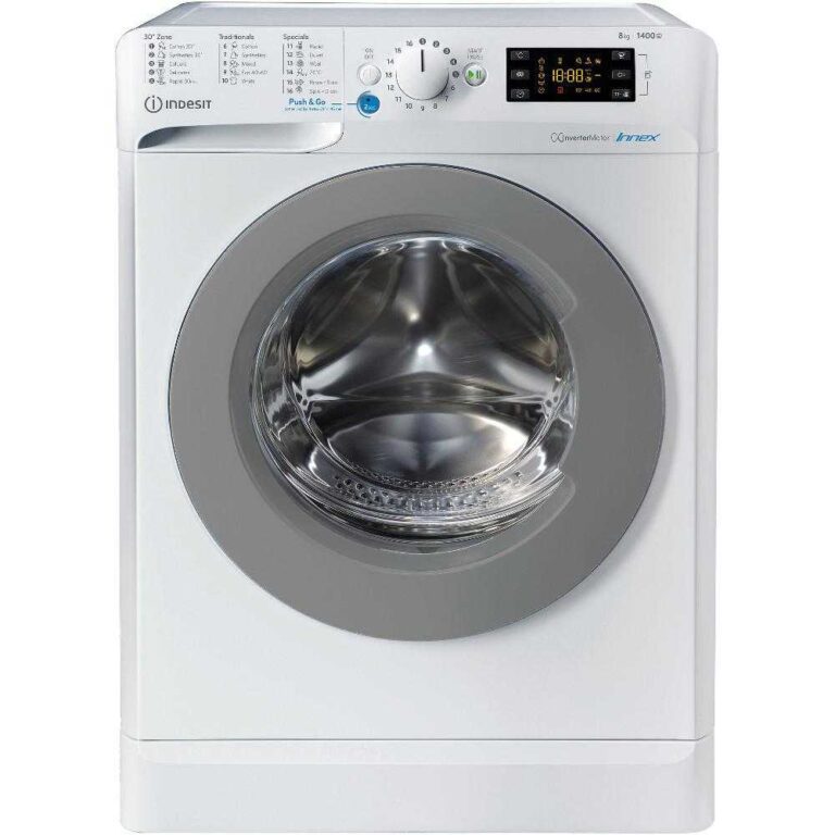 Masina de spalat rufe Indesit BWE 81484X WS EE N, 1400 RPM, 8 kg, Clasa C, (clasificare energetica veche Clasa A+++)