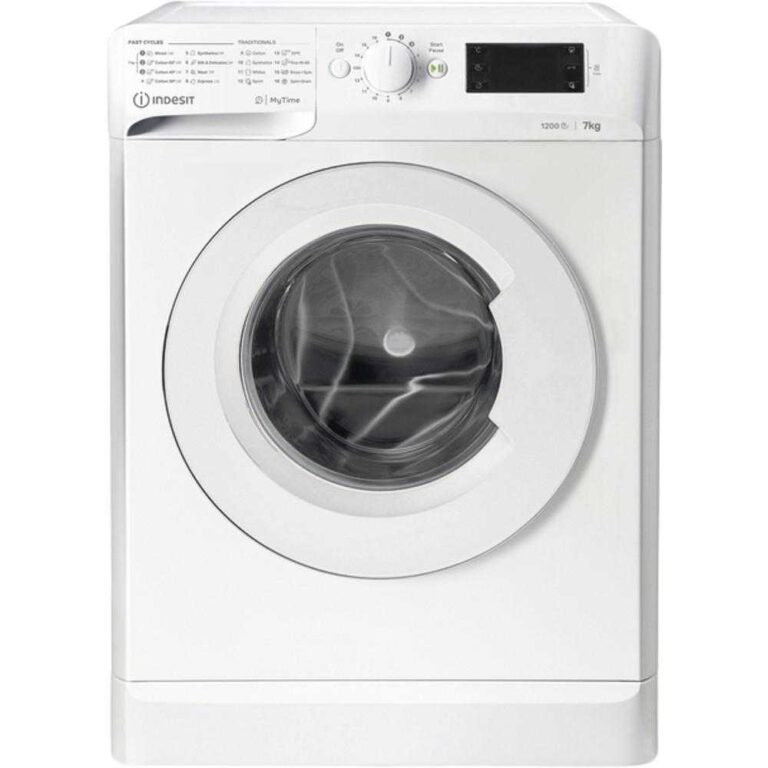 Masina de spalat rufe Indesit MTWE 71252 W EE, 1200 RPM, 7 kg, Clasa E, (clasificare energetica veche Clasa A+++)