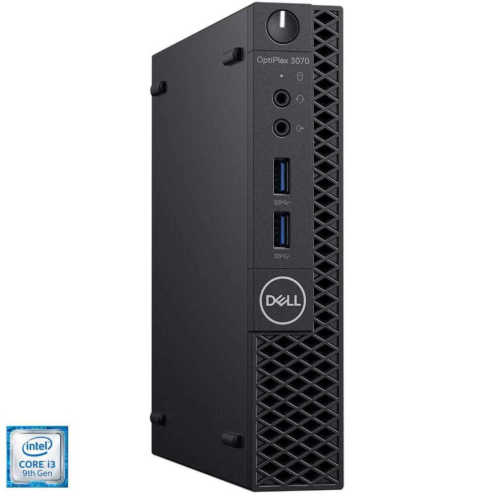 Sistem Desktop PC Dell OptiPlex 3070 MFF, Intel® Core™ i3-9100T, 8GB DDR4, SSD 256GB, Intel® UHD Graphics, Windows 10 Pro Sistem Desktop PC Dell OptiPlex 3070 MFF, Intel® Core™ i3-9100T, 8GB DDR4, SSD 256GB, Intel® UHD Graphics, Windows 10 Pro