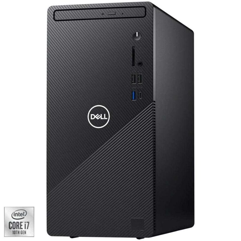 Sistem Desktop PC Dell Inspiron 3881, Intel® Core&trade; i7-10700, 8GB DDR4, SSD 512GB, NVIDIA GeForce GTX 1650 SUPER 4GB, Ubuntu 18.04