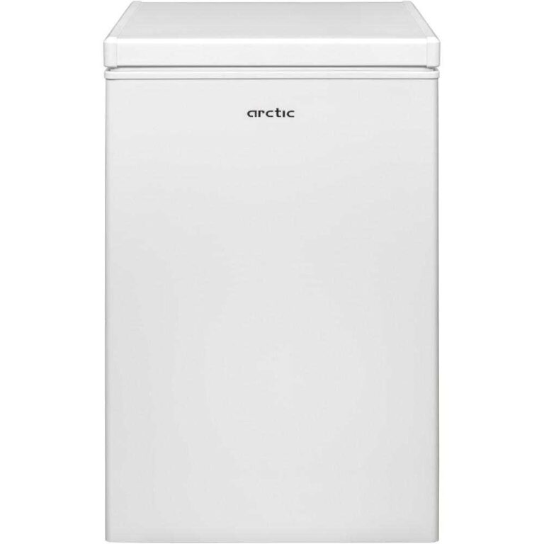 Lada frigorifica Arctic AO10W30, 104 l, Control mecanic, Izolatie densa, Conditii extreme, Zgomot 39 dB, Autonomie 23h, Clasa F (clasificare energetica veche Clasa A+), H 86 cm, Alb