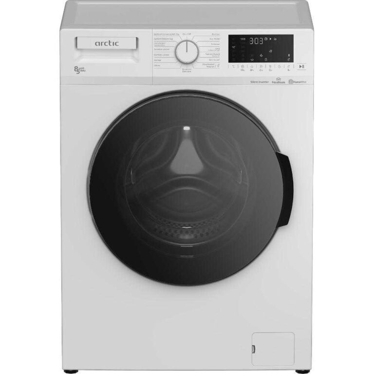 Masina de spalat rufe cu uscator Arctic APLWD851262WST, 1200 RPM, 8 kg spalare, 5 kg uscare, Clasa E, (clasificare energetica veche Clasa  B)