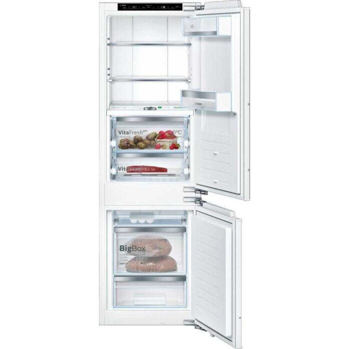 Combina frigorifica incorporabila Bosch KIF86PFE0, 223 l, NoFrost, FreshSense, Clasa E