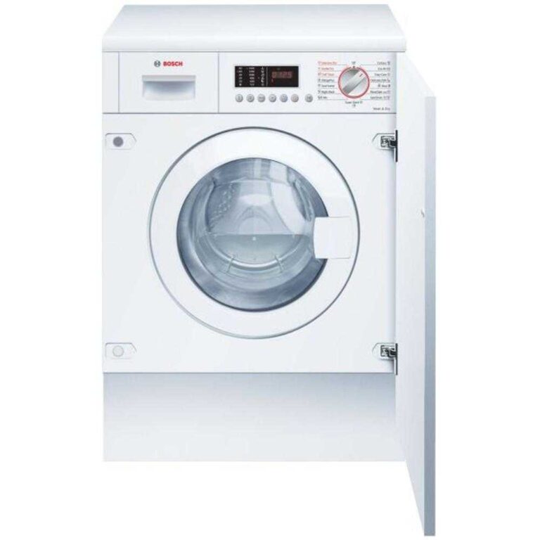 Masina de spalat rufe cu uscator incorporabila Bosch WKD28542EU, 1400 RPM, 7 kg spalare, 4 kg uscare, Clasa E