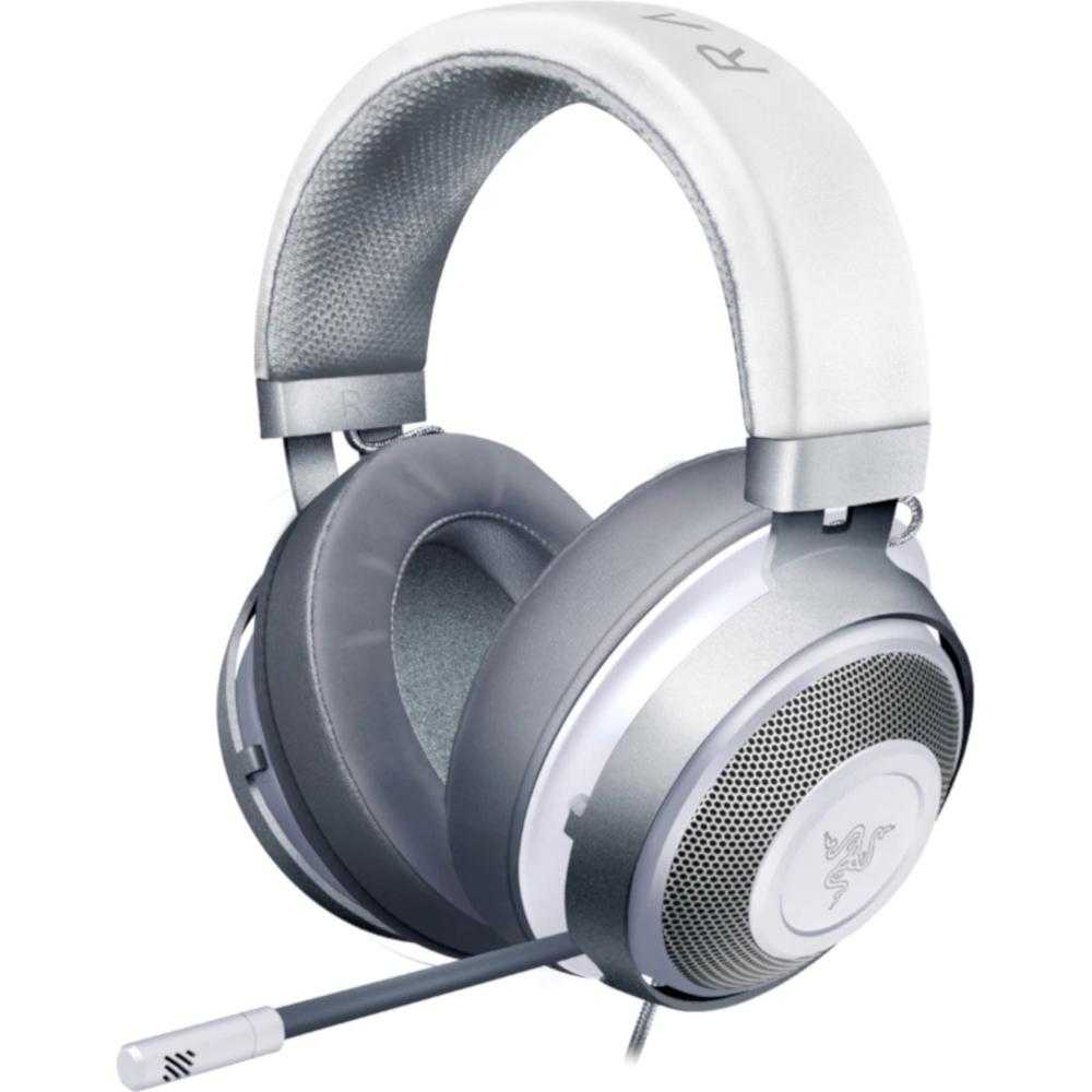 Casti gaming cu microfon Razer Kraken 2019, multiplatforma, Mercury White Casti gaming cu microfon Razer Kraken 2019, multiplatforma, Mercury White