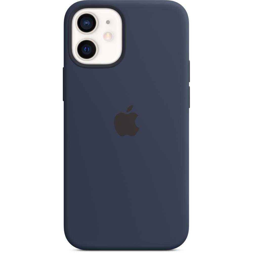 Husa de protectie Apple Silicone pentru iPhone 12 mini, MagSafe, Negru Husa de protectie Apple Silicone pentru iPhone 12 mini, MagSafe, Negru