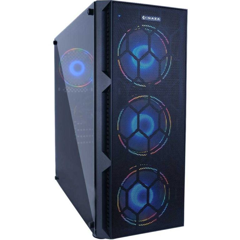 Sistem Desktop PC Gaming Inaza Fire, AMD Ryzen&trade; 5 2600X, 16GB DDR4, SSD 480GB, Radeon&trade; RX 5500 XT 8GB, Free DOS