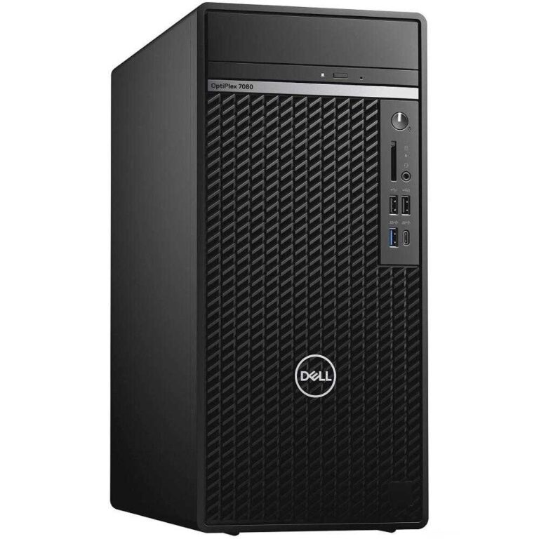 Sistem Desktop PC Dell OptiPlex 7080 MT, Intel® Core&trade; i7-10700, 8GB DDR4, SSD 256GB, Intel® UHD Graphics, Windows 10 Pro