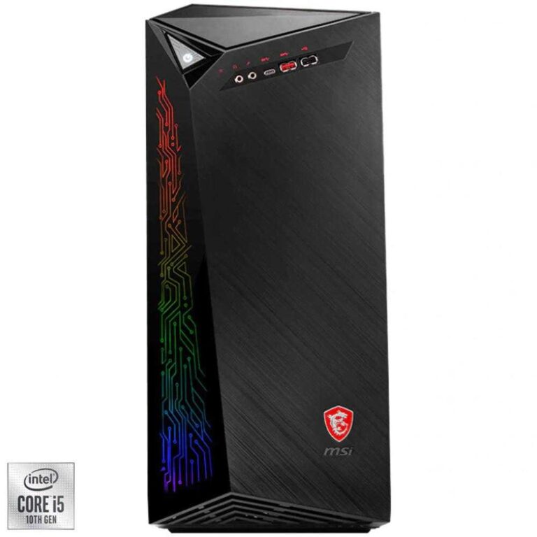 Sistem Desktop PC Gaming MSI MAG Infinite 10SI-1032EU, Intel® Core&trade; i5-10400, 8GB DDR4, HDD 1TB + SSD 256GB, NVIDIA GeForce GTX 1660 Super AERO ITX 6GB, Windows 10 Home