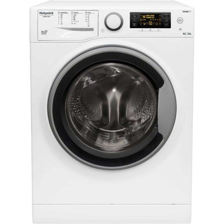 Masina de spalat rufe cu uscator Hotpoint RDD 966238 WS VJ EU, 1600 RPM, 9 kg spalare, 6 kg uscare, Clasa D/E, (clasificare energetica veche Clasa  A)