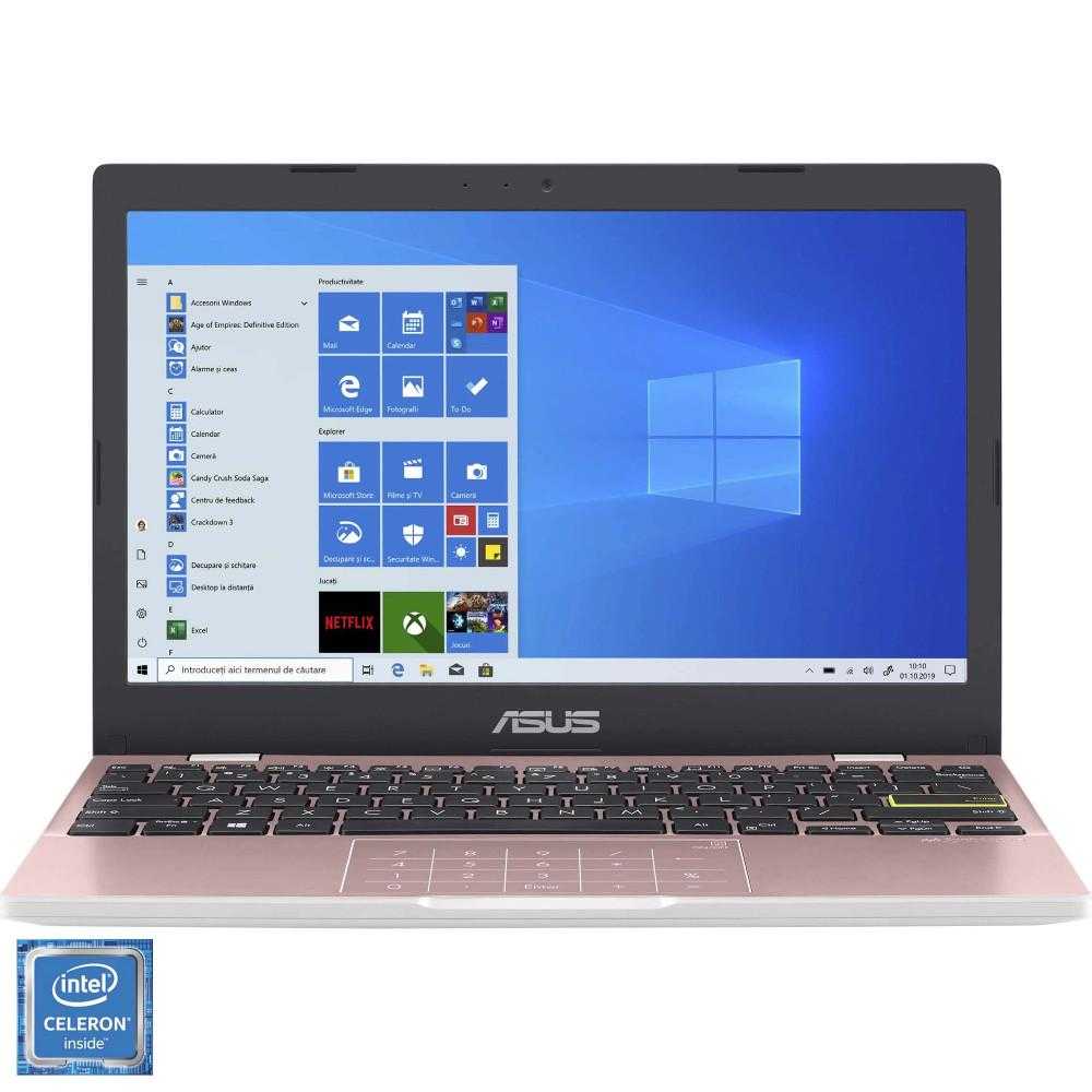 Laptop ultraportabil Asus E210MA-GJ002TS, Intel® Celeron® N4020, 4GB DDR4, eMMC 64GB, Intel® UHD Graphics, Windows 10 Home S, Rose Gold Laptop ultraportabil Asus E210MA-GJ002TS, Intel® Celeron® N4020, 4GB DDR4, eMMC 64GB, Intel® UHD Graphics, Windows 10 Home S, Rose Gold
