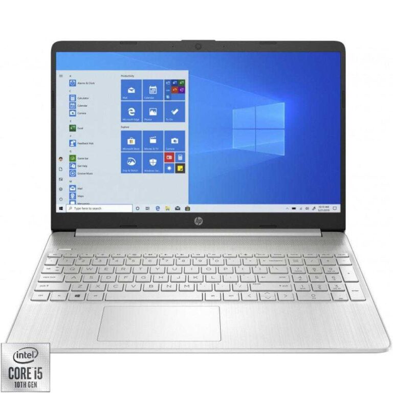 Laptop HP 15s-fq1708nd, Intel® Core&trade; i5-1035G1, 8GB DDR4, SSD 256GB, Intel® UHD Graphics, Windows 10 Home