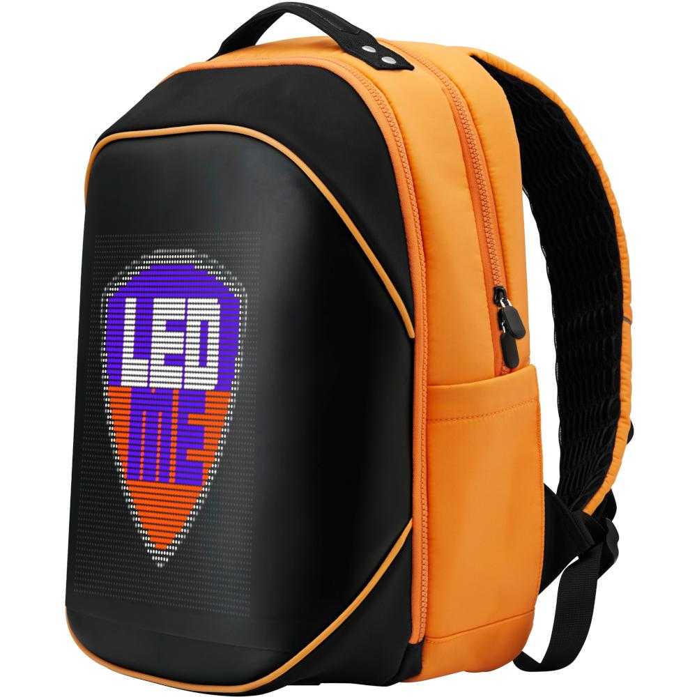Rucsac laptop Prestigio LEDme Max, Negru/Portocaliu Rucsac laptop Prestigio LEDme Max, Negru/Portocaliu