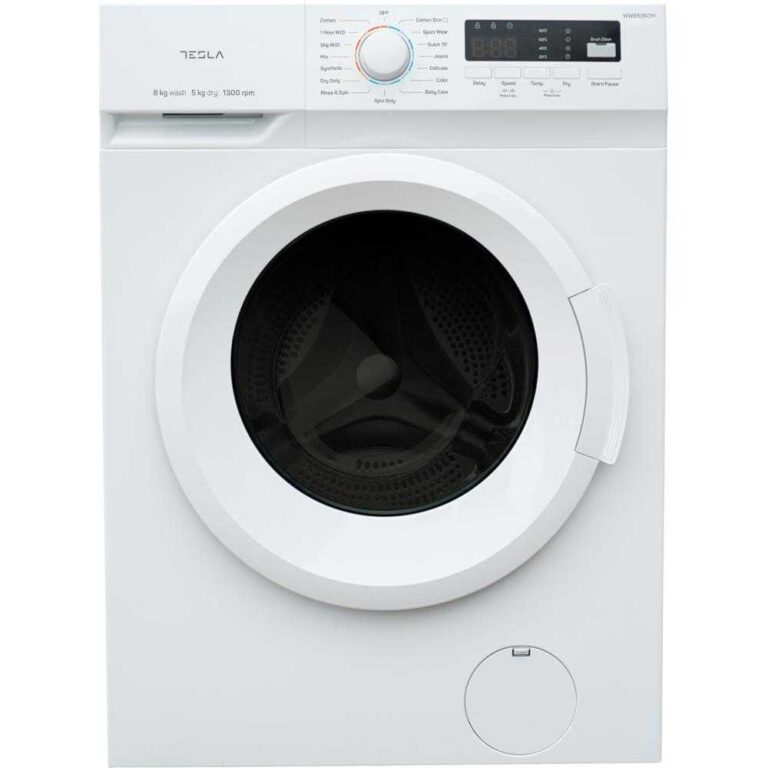 Masina de spalat rufe cu uscator Tesla WW85360M, 1300 RPM, Spalare 8 kg, Uscare 5 kg, Clasa B
