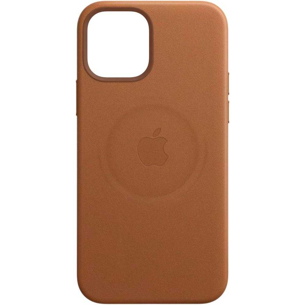 Husa de protectie Apple Leather pentru iPhone 12/12 Pro, MagSafe, Saddle Brown Husa de protectie Apple Leather pentru iPhone 12/12 Pro, MagSafe, Saddle Brown