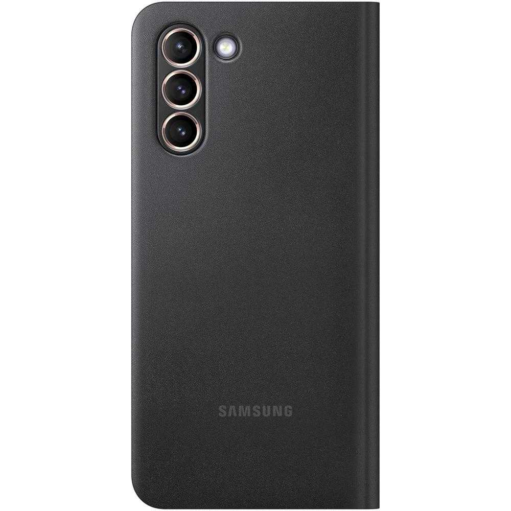 Husa de protectie Samsung Smart LED View Cover pentru Galaxy S21+, Negru Husa de protectie Samsung Smart LED View Cover pentru Galaxy S21+, Negru