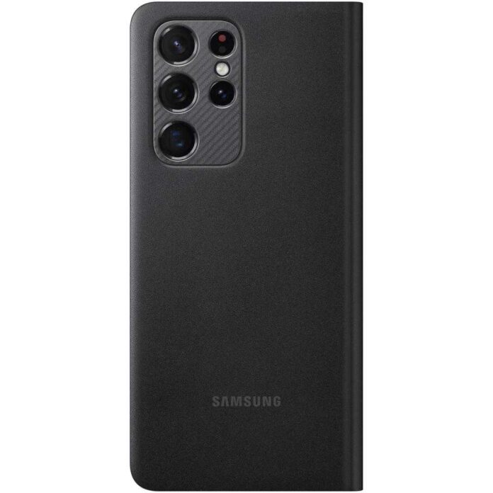 Husa de protectie Samsung Smart LED View Cover pentru Galaxy S21 Ultra, Negru Husa de protectie Samsung Smart LED View Cover pentru Galaxy S21 Ultra, Negru