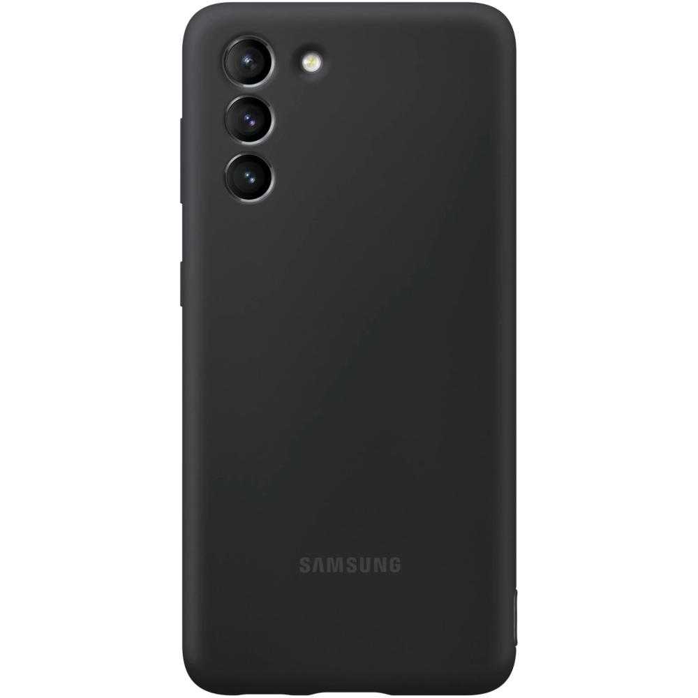 Husa de protectie Samsung Silicone Cover pentru Galaxy S21+, Alb Husa de protectie Samsung Silicone Cover pentru Galaxy S21+, Alb