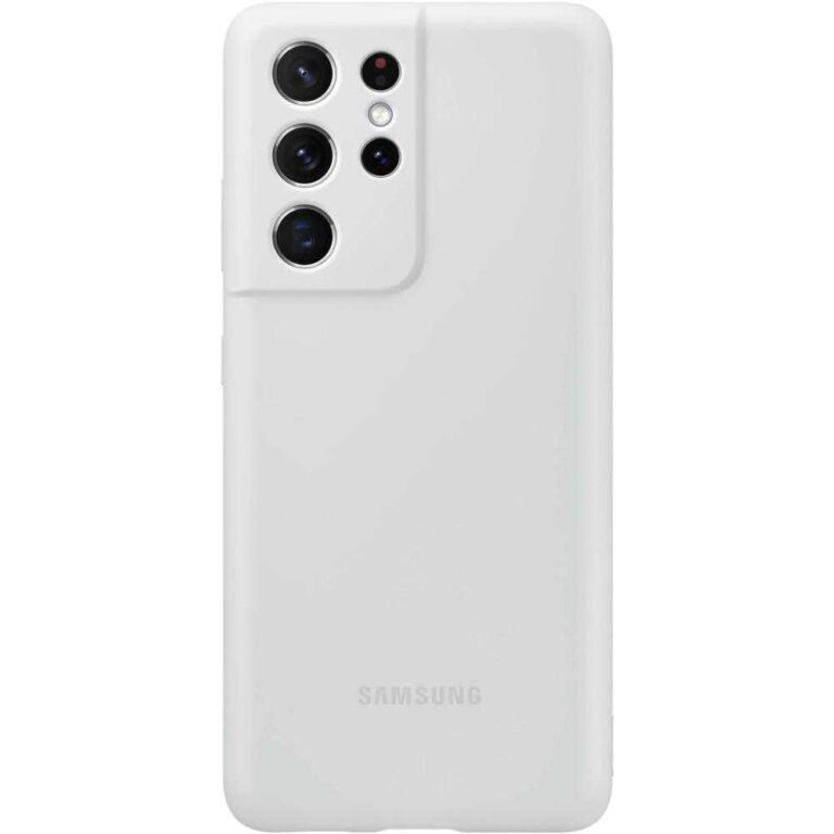 Husa de protectie Samsung Silicone Cover pentru Galaxy S21 Ultra, Negru