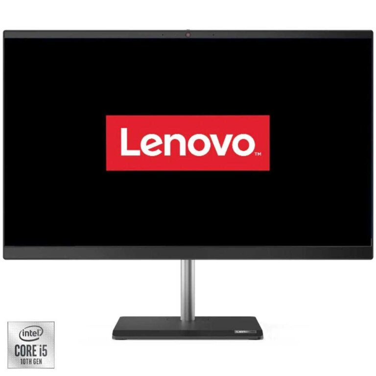 Sistem Desktop PC All-In One Lenovo V50a 24IMB, Intel® Core&trade; i5-10400T, 8GB DDR4, SSD 256GB, Intel® UHD Graphics, Windows 10 Pro