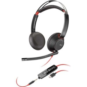 Casti Call Center Plantronics Blackwire 5220 Type-C, Negru Casti Call Center Plantronics Blackwire 5220 Type-C, Negru