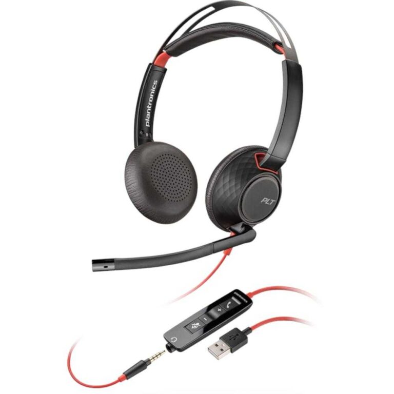 Casti Call Center Plantronics Blackwire 5220 USB, Negru