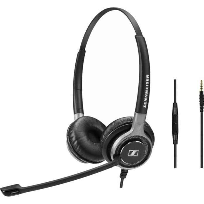 Casti Call Center Sennheiser SC 665 Jack 3.5mm, Negru