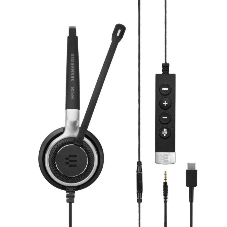 Casti Call Center Sennheiser SC 635 ANC Type-C, Negru