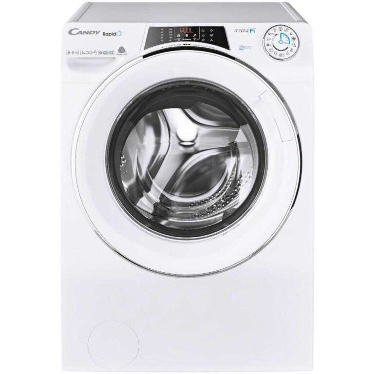 Masina de spalat rufe cu uscator Candy ROW4854DWMCE/1-S, 1400 RPM, 8 kg spalare, 5 kg uscare, Clasa D (clasificare energetica veche Clasa A)