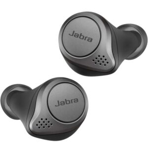 Casti True Wireless Jabra Elite 75t, Incarcare Wireless, Titanium Black Casti True Wireless Jabra Elite 75t, Incarcare Wireless, Titanium Black