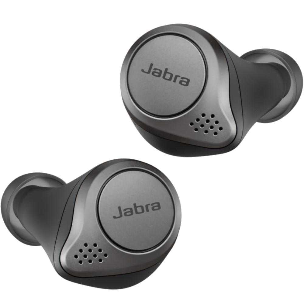 Casti True Wireless Jabra Elite 75t, Incarcare Wireless, Titanium Black Casti True Wireless Jabra Elite 75t, Incarcare Wireless, Titanium Black