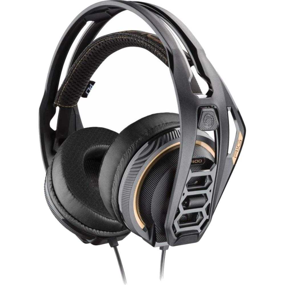 Casti gaming cu microfon Nacon RIG 400, Negru Casti gaming cu microfon Nacon RIG 400, Negru