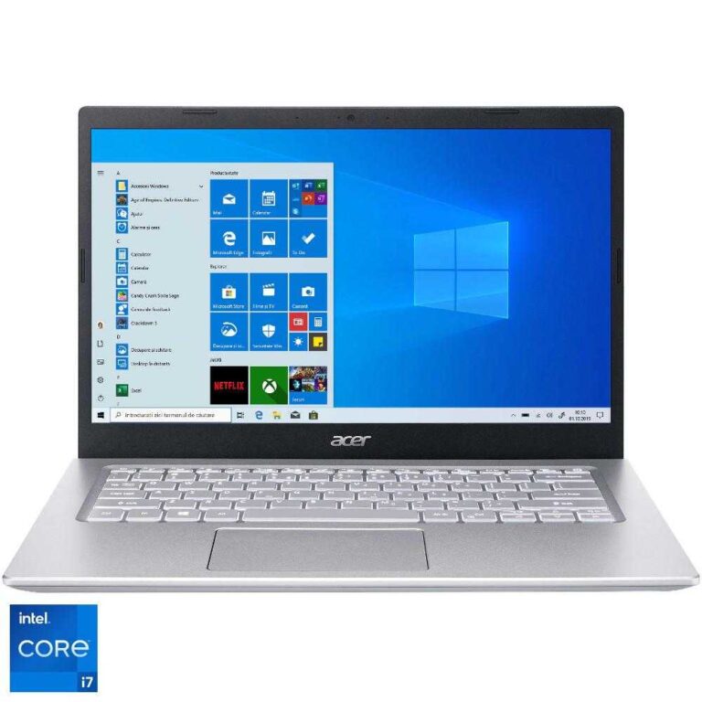 Laptop Acer Aspire 5 A514-54-715W, Intel® Core&trade; i7-1165G7, 16GB DDR4, SSD 512GB, Intel® Iris® Xe Graphics, Windows 10 Pro